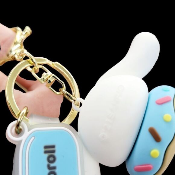 Brand New Sanrio Cinnamoroll Donut Keychain - Picture 4 of 6